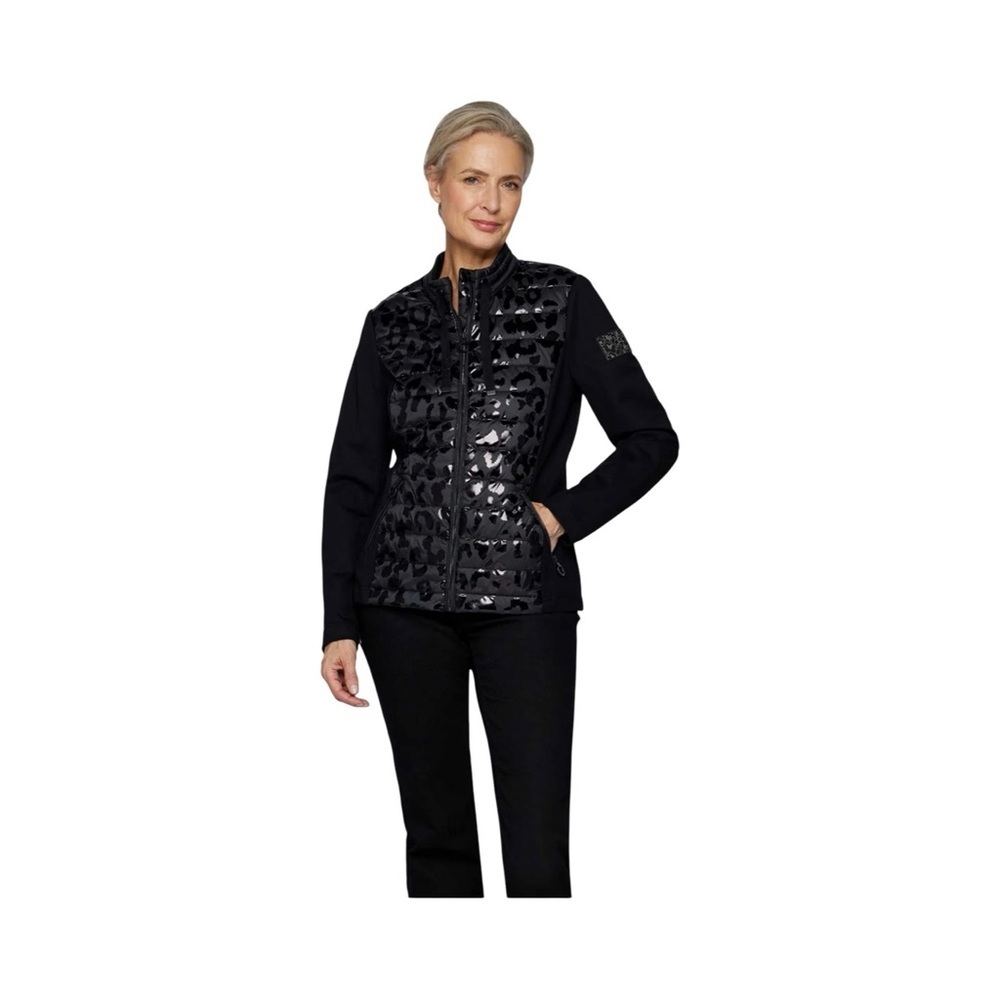 Rabe Padded Jersey   Contrast Zip Jacket